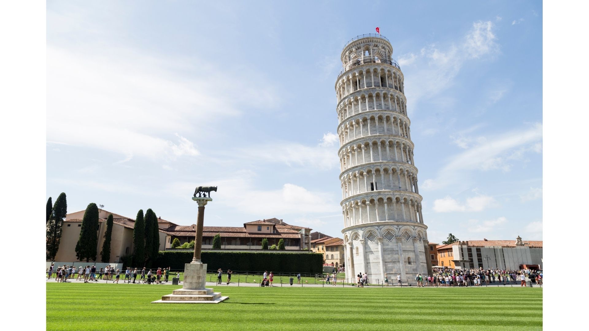 torre de pisa, pisa en un día