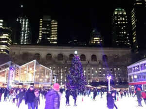 patinaje pista bryant park navidad en nueva york