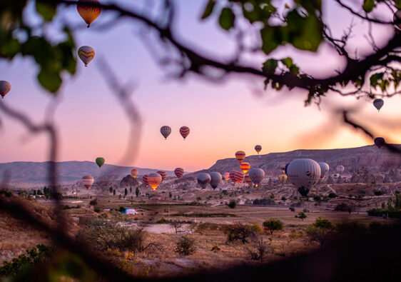 Capadoccia globos aerostáticos en Turquía