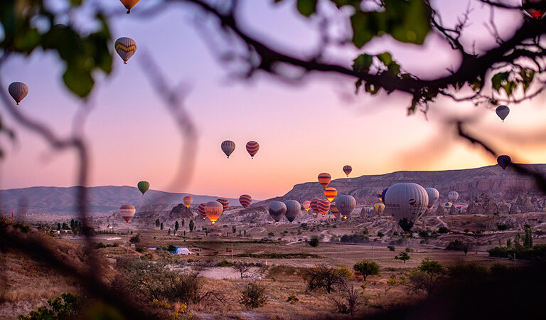 Capadoccia globos aerostáticos en Turquía