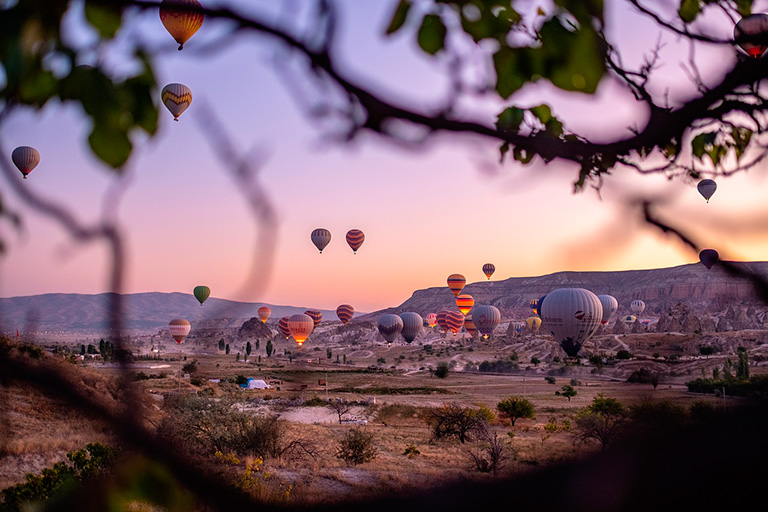 Capadoccia globos aerostáticos en Turquía