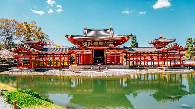 Templo tradicional japones Byodo in en Uji