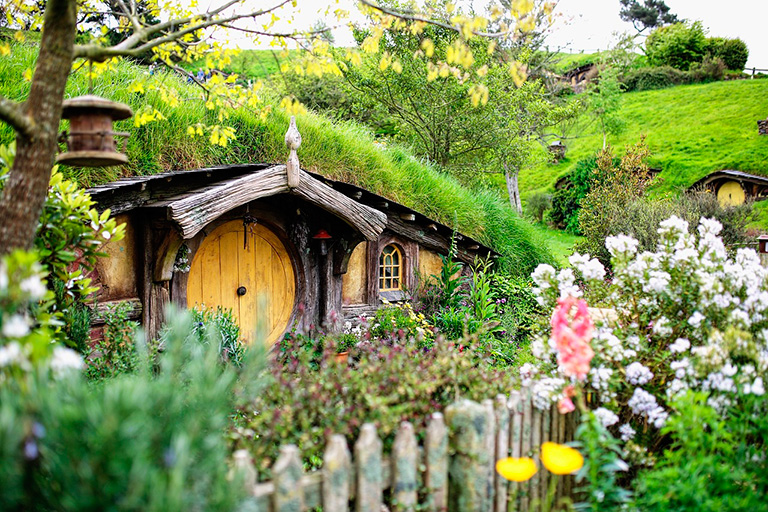 La comarca del Hobbit en Hobbiton Nueva Zelanda, Donde se filmo el señor de los anillos